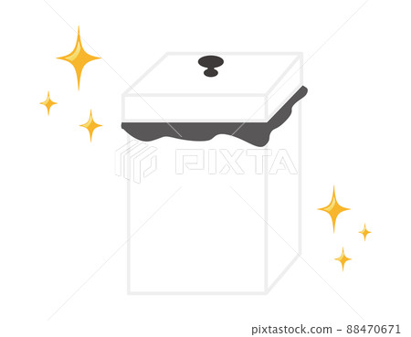 衛生盒垃圾桶插畫 衛生盒垃圾桶插畫 88470671