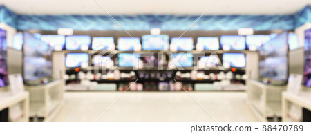 electronic department store show Television TV and home appliance blurred background electronic department store show Television TV and home appliance blurred background 88470789