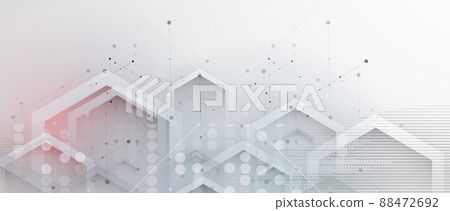 Abstract hexagon background. Technology poligonal design. Digital futuristic minimalism Abstract hexagon background. Technology poligonal design. Digital futuristic minimalism 88472692