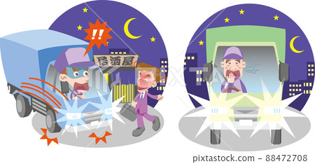 交通安全 <提防卡車司機夜間交通事故、酒館附近人身傷害、嗜睡> 交通安全 <提防卡車司機夜間交通事故、酒館附近人身傷害、嗜睡> 88472708