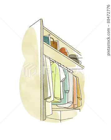 有衣服的壁櫥 88472776