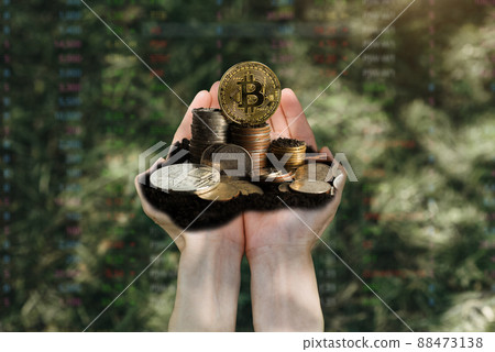 Growing Money - Crops on Coins - Finance and Investment Ideas. Growing Money - Crops on Coins - Finance and Investment Ideas. 88473138