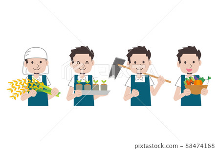 農民年輕人上半身 88474168