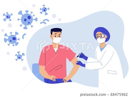 People vaccination concept for immunity health. Covid-19. People vaccination concept for immunity health. Covid-19. 88475982