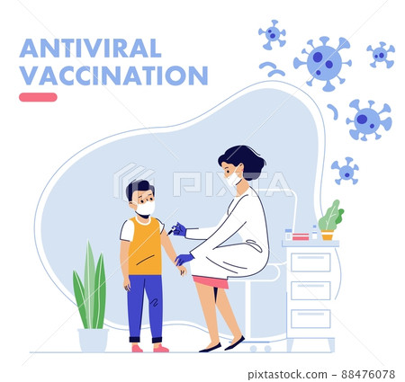 Children vaccination concept for immunity health. Covid-19. Children vaccination concept for immunity health. Covid-19. 88476078