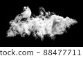 white clouds on black background. 88477711