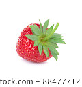 Strawberry. Fresh ripe berry isolated on white background. 88477712