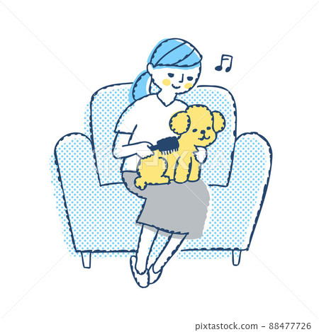 美容玩具貴賓犬的女人 美容玩具貴賓犬的女人 88477726