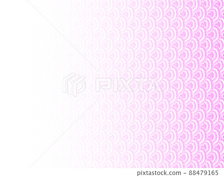 Background material: Scale pattern drawn with oil pastels, pink, gradation that darkens from left to right, horizontal, other colors available 88479165