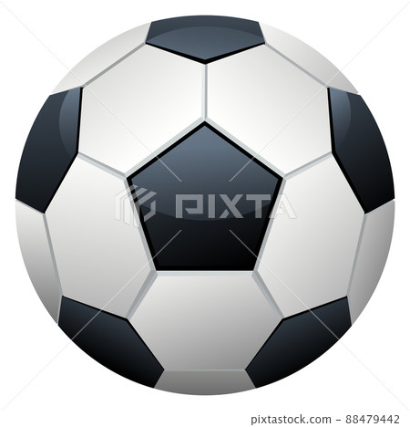 Soccer ball. Realistic football logo. Sport symbol-插圖素材