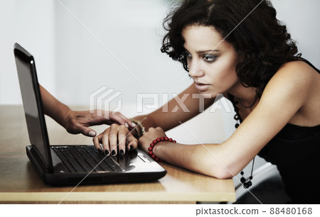 The pressures of Hollywood. Shot of a young woman suffering from anorexia. The pressures of Hollywood. Shot of a young woman suffering from anorexia. 88480168