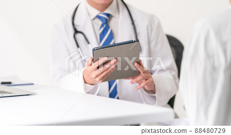 Medical image face-to-face patient at hand 88480729