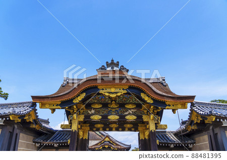 二條城唐門和二之丸宮櫻花盛開的季節[京都市] 88481395