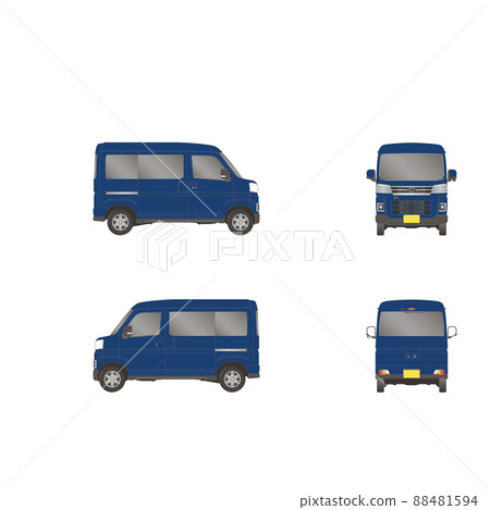 Wagon van 3 side view original paint car wrapping Wagon van 3 side view original paint car wrapping 88481594