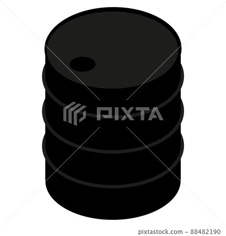 Isometric barrel for oil and other liquids isolated on white. Isometric barrel for oil and other liquids isolated on white. 88482190