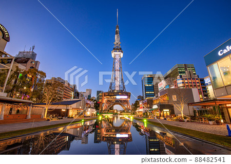 Nagoya City Night view of Nagoya TV Tower 88482541