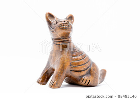 Traditional day of the dead Xolo dog ceramic statue 88483146