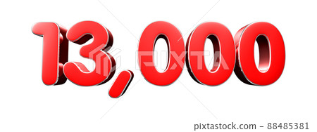 number 13000. number 13000. 88485381