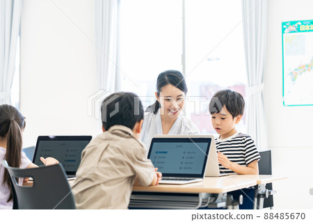 PC classroom shooting cooperation: Japanese language school attached to Chuo Technical School 88485670