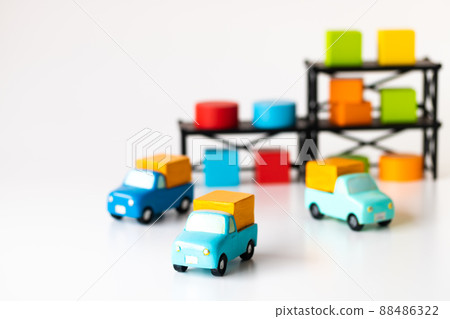 Multiple delivery vehicles 88486322