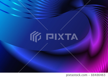 彩色扭曲波形光线互联网科技抽象矢量背景 88486463