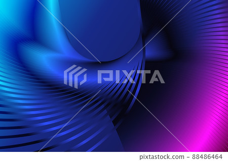 彩色扭曲波形光线互联网科技抽象矢量背景 88486464