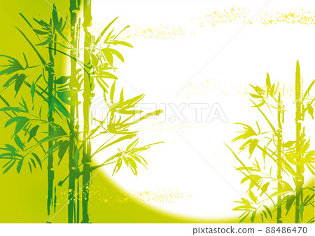 Sumi-e 竹背景圖 88486470