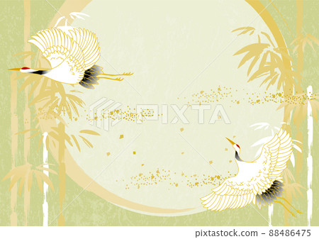 Sumi-e 竹背景圖 88486475