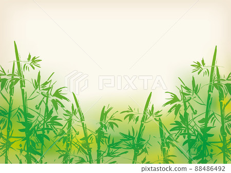 Sumi-e 竹背景圖 88486492