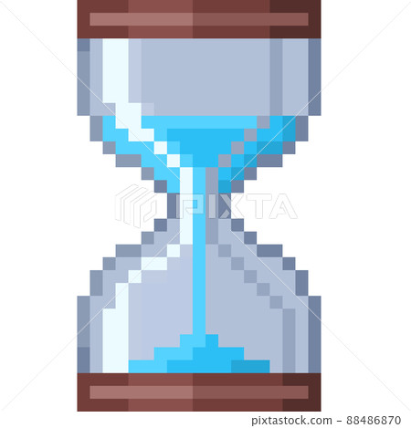 Hourglass pixel illustration Hourglass pixel illustration 88486870