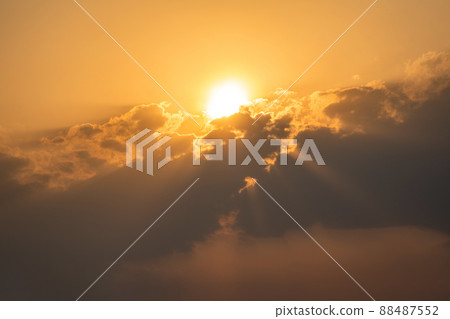 黃昏的天空 [素材] 88487552