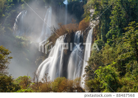 Thi lo su Waterfall,beautiful waterfall in deep in rain forest,Tak province, Thailand, Thi lo su Waterfall,beautiful waterfall in deep in rain forest,Tak province, Thailand, 88487568