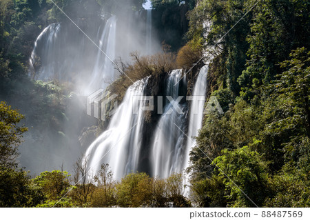 Thi lo su Waterfall,beautiful waterfall in deep in rain forest,Tak province, Thailand, Thi lo su Waterfall,beautiful waterfall in deep in rain forest,Tak province, Thailand, 88487569