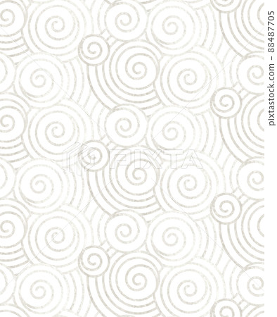 Seigaiha silver foil pattern 88487705