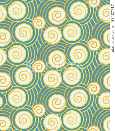 Oriental waves seamless pattern - Stock Illustration [88487717] - PIXTA