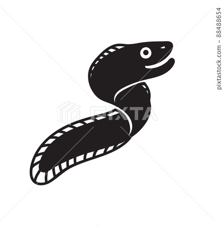 Vector happy eel 88488654