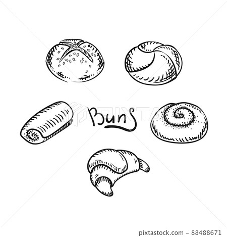 buns sketch set 88488671