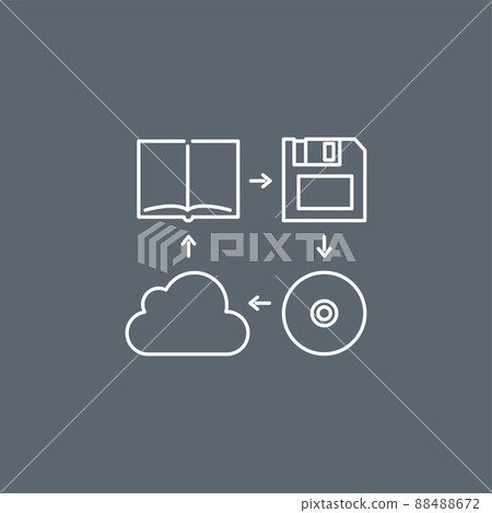 data storage devises icons data storage devises icons 88488672