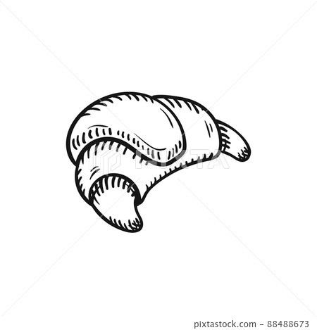 croassant sketch 88488673