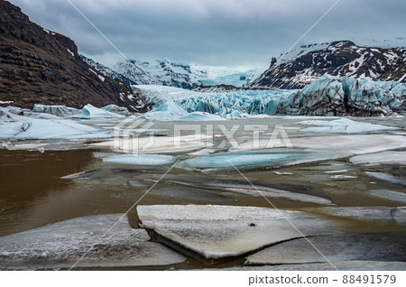Vatnajokull glacier in Svinafell 88491579