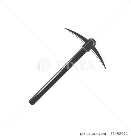 black pickaxe vector icon element design template 88492011