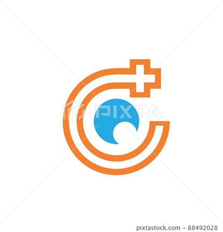 medical eye icon vector illustration design template 88492028