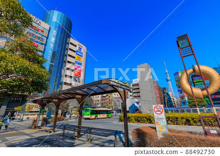 Cityscape of Sumida Ward, Tokyo Kinshicho Station North Exit Rotary Cityscape of Sumida Ward, Tokyo Kinshicho Station North Exit Rotary 88492730