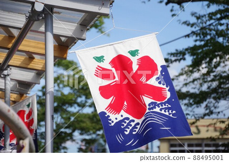 商店的夏季形象冰旗 88495001