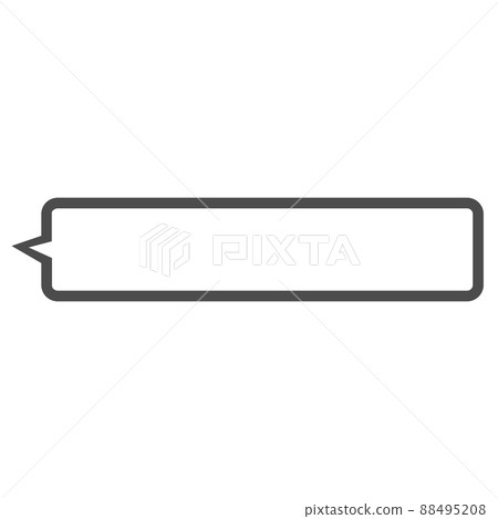 Simple rounded rectangular balloon vector illustration 88495208