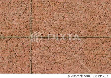 Grunge red concrete cement wall and floor texture background 88495704