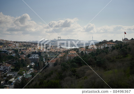 Istanbul travel theme background 88496367