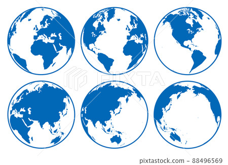 簡單的地球集,圖標 簡單的地球集,圖標 88496569