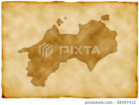 Old map_Shikoku region 88497418