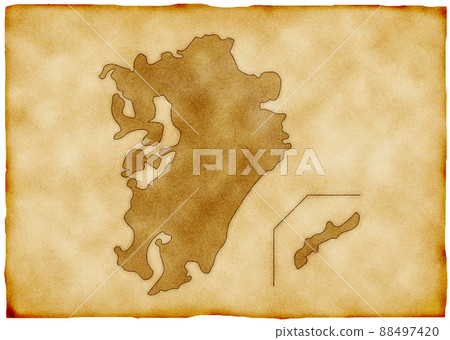 Old map_Kyushu region Old map_Kyushu region 88497420